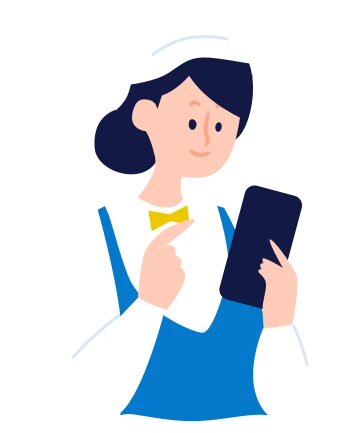 発注する人のイラスト